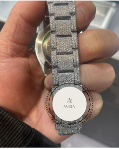 Montre en acier inoxydable robuste et durable avec cadran noir pour homme et femme, idéale pour les mariages et les soirées, en vente pour l'exportation - Product Image 6