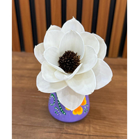 Fleurs artificielles en bois de Sola de qualité supérieure (tailles 6/8/10 cm) – Décoration écologique pour Halloween et Noël, provenant d'un vendeur indien