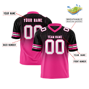 Customizable American Football Jersey Fashion Embroidery Unisex XL <b>Size</b> Printed Sublimation Techniques <b>Top</b>-Design Shirts Adults - Product Image 2