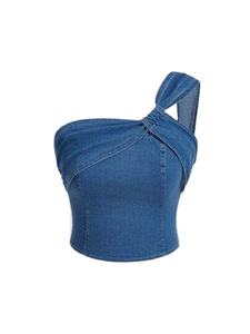 Ropa de mezclilla para mujer: Top de mezclilla, Vestido de mezclilla, Conjunto de coordinación de mezclilla, Adornos y bordados, Mezclilla de lavado oscuro. - Product Image 1