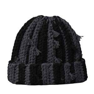 Gorros de Punto con Diseño de Calavera para Mujer, Gorro de Invierno Cálido, Estilo Hip Hop Urbano, Etiqueta Personalizada, Venta al Por Mayor - Product Image 4