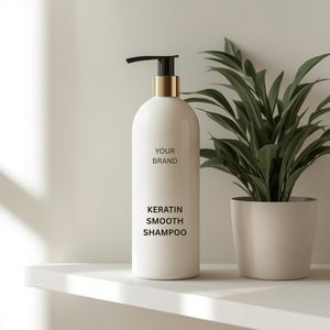 Shampoo lissant à la kératine professionnel en grand volume, approvisionnement direct d'usine pour l'emballage en vrac et l'étiquetage privé, haute qualité - Product Image 1