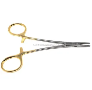 ชุดเครื่องมือผ่าตัด Medivolve เยอรมัน สแตนเลสสตีล TC Webster Needle Holder ขนาด 5.25 นิ้ว ปากเรียบ ทังสเตนคาร์ไบด์ ยอดขายอันดับหนึ่ง - Product Image 3