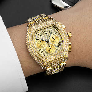 Reloj de Diamantes Más Vendido para Hombre y Mujer, Estilo Hip Hop, Joyería de Moda, Reloj de Pulsera Disponible para la Venta - Product Image 3