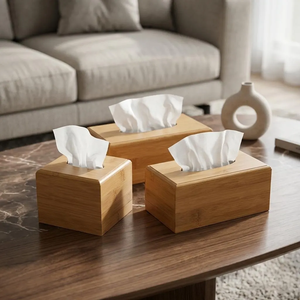 Portarrollos de madera estilo nórdico, de pie, para el hogar, la oficina, organizador de escritorio, también ideal para regalar. - Product Image 6