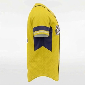 Maillots de baseball personnalisés par sublimation, 100% polyester, anti-bactériens, motif personnalisé, logo, nom, numéro, vêtements de sport en gros - Product Image 5