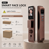 Serrure de porte intelligente avec reconnaissance faciale, contrôle à distance via l'application Tuya, empreinte digitale, mot de passe, carte RFID, entrée sans clé, sécurité
