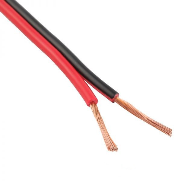300/500V PVC Insulated RVB-Speaker Wire Low Voltage 0.5 0.75 1 1.5 2.5 mm Twin Flat Flexible Power Cable with Copper Conductor