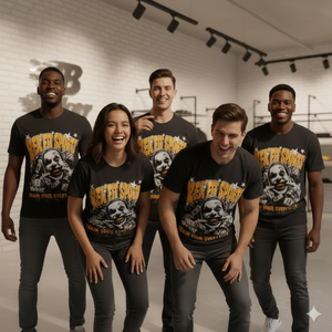 T-shirt Homme Oversize Noir Vintage Délavé à l'Acide 240 GSM Personnalisé 2026 avec Impression DTG et Services OEM - Product Image 2