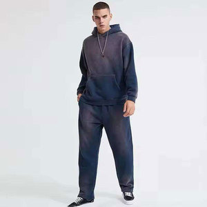 Chándales vintage al por mayor con lavado ácido al mejor precio para hombre, sudaderas con capucha descoloridas por el sol de diseño personalizado para hombre - Product Image 5