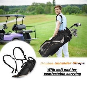 Borsa da Golf Nera in Nylon 420D Resistente all'Acqua, Leggera con 3 Divisori e 7 Tasche con Cerniera, Borsa Personalizzata per Mazze - Product Image 3