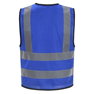 Chaleco de seguridad reflectante duradero de alta visibilidad para trabajadores industriales, equipo de protección de seguridad para construcción de carreteras, con múltiples bolsillos - Product Image 2