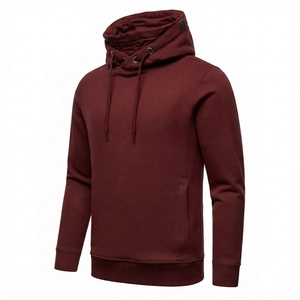 Sweat à capuche unisexe vintage tendance 200 grammes en non-tissé solide, streetwear, double fermeture éclair avec logo personnalisé pour l'hiver - Product Image 4