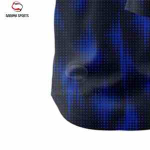 เสื้อเบสบอลแบบคัลเลอร์บล็อก โพลีเอสเตอร์ 100% ลายนูน ระบายอากาศได้ดี คอวี แห้งเร็ว ซับเหงื่อ ติดกระดุม - Product Image 6