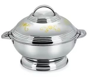 Luxury <b>Table</b> Metal Hot Pot Premium Design Insulated Casserole Elegant Dining Serving Bowl Kitchen Category - Product Image 4