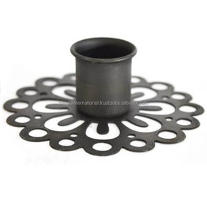 เชิงเทียนเหล็กพร้อมทองโบราณสำหรับตกแต่งบ้านและเชิงเทียนอื่นๆ - Product Image 6