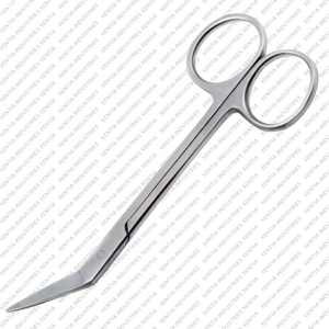 กรรไกรตัดม่านตาขนาดเล็กแบบโค้งงอ 4.5 นิ้ว คม/คมมาก กรรไกรผ่าตัดจักษุแพทย์ สแตนเลสสตีล กรรไกรผ่าตัดทางการแพทย์ CE - Product Image 2