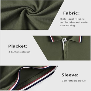 Nuevo Diseño de Camiseta Polo para Hombre, Venta Caliente, Tela Suave Antiarrugas, Camiseta Polo para Hombre de Última Moda y Alta Calidad, Disponible al por Mayor - Product Image 5