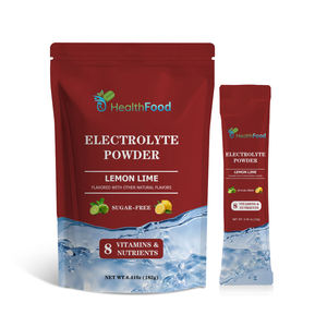 Poudre de supplément vitaminique et électrolytique en sachets, saveur citron-lime, sans sucre, vente en gros d'usine, poudre de boisson énergisante - Product Image 1