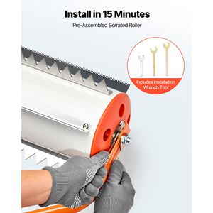 Diserbatrice Manuale per Laghi e Stagni da 18 piedi, Rullo per Rimozione Erbacce e Fanghi, con 6 Rulli per Eliminare Radici e Accumuli di Fango - Product Image 5