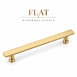 Flat <b>Wardrobe</b> Handle With Matte <b>Antique</b> Finish Decorative Furniture Pull For Cabinet Doors Drawers And Interior Hardware - Product Image 2