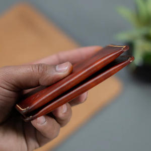 Créez votre propre portefeuille personnalisé en cuir véritable, unisexe, court, écologique, fait main, vintage, de haute qualité, vente en gros - Product Image 6