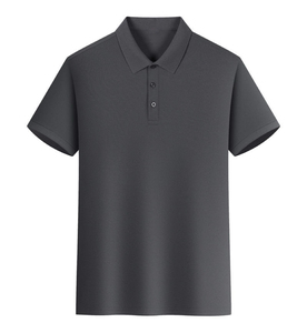 Custom <b>Men's</b> <b>for</b> Shirt Knitted Solid Design High Quality Short Sleeve 100% Cotton Brand Quality Made China Casual Summer Wear - Product Image 3