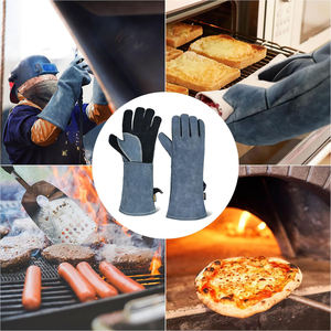 Guantes de Trabajo para Soldador con Diseño Reforzado en el Pulgar, Resistentes al Calor, Guantes de Seguridad para Protección de Manos, Precio Económico - Product Image 6