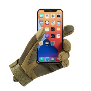 Guantes de seguridad de dedo completo con correa ajustable para la muñeca, para actividades al aire libre, tejido textil resistente al desgaste, unisex - Product Image 4