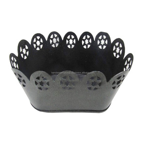 Galvanise Round Garden <b>Bucket</b> With Handle Green Color Finished Smart Garden Planter Garden Accessories - Product Image 2