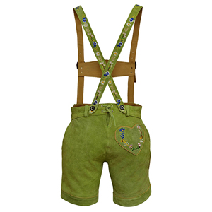 Premium ZASSON SPORTS Bavarian Lederhosen Traditional German Oktoberfest Trachten Genuine <b>Leather</b> Festival Shorts Model - Product Image 2