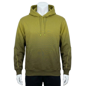 Sweat-shirt à capuche vert olive pour homme, coupe classique, en coton French Terry, décontracté, avec poche avant - Product Image 1