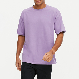 เสื้อยืดคอกลมแขนสั้นผู้ชายผ้าฝ้าย 100% สีทูโทน สกรีนโลโก้ด้านหน้าตามแบบ OEM ระบายอากาศได้ดี แห้งเร็ว เหมาะสำหรับออกกำลังกาย - Product Image 4