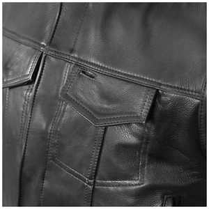 Chaleco de Motociclismo de Cuero Genuino de Primera Calidad 2026, Resistente al Viento, Talla Grande, para Hombre, Chaleco de Protección Personalizado - Product Image 4