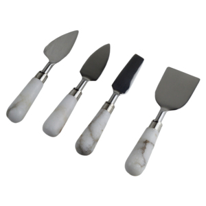 Ensemble de couverts en marbre de qualité supérieure avec finition polie, design moderne pour la maison, les restaurants et les hôtels, décoration de table à manger. - Product Image 1