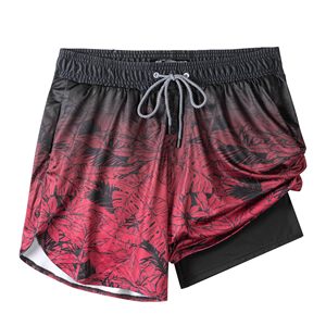 Fashion Printed Swim Shorts for Men Quick Dry <b>Elastic</b> Waist Beach Board Shorts - Product Image 1