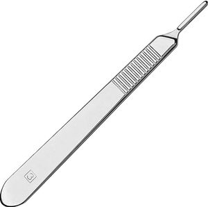 NABSONS ENTERPRISES Mango de Bisturí N.º 3, Juego de Instrumentos Manuales Modelo NE-10 Clase I para Uso Hospitalario, Reutilizable, Certificado CE - Product Image 2