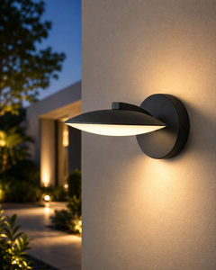 Minimalist LED Wall <b>Lamp</b> 3500K Warm White Round Shade Iron Body Wall-Mounted for Living Room - Product Image 4