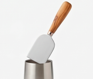 High Quality <b>Cheese</b> <b>Knives</b> <b>Set</b> Of 3 Stainless Steel With Simple Wooden Handles For Elegant <b>Cheese</b> Serving Use And Dining Use - Product Image 3