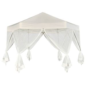 Pérgola y Gazebo Blanco Crema, Elegante Refugio para Exteriores - Product Image 3