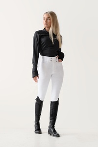 Pantalones de Montar a Caballo para Mujer de Alta Calidad con Logotipo Personalizado, Cómodos, Ligeros, Elásticos en Cuatro Direcciones, con Asiento Completo de Silicona - Product Image 2