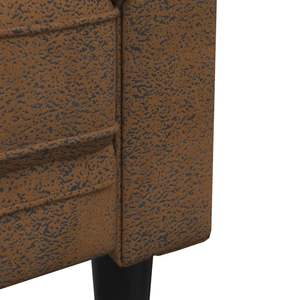 Juego de Sofás de Madera Maciza con Espuma, 100% Poliéster con Contrachapado, Color Marrón, para Sala de Estar - Product Image 6