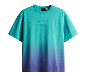 เสื้อยืดแขนครึ่งคอกลมสำหรับผู้ชายพิมพ์ลายสำหรับ100% ทรงหลวมใส่สบายคอตตอนถักไหล่220กรัม - Product Image 1