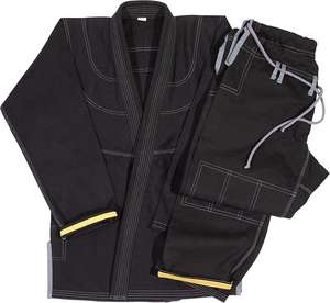 Five B <b>Mens</b> BJJ <b>Kimono</b> Set Adult Jiu Jitsu Uniform Set Blue Cotton Weave Breathable Training Wear Regular Fit Custom Logo - Product Image 4