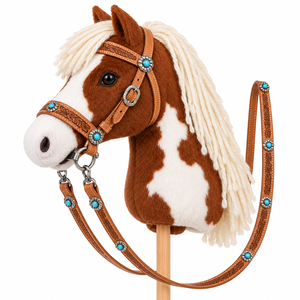 Bridon élégant pour cheval d'enfant avec des matériaux doux, des détails décoratifs et un design pratique pour les enfants souhaitant profiter d'une équitation créative. - Product Image 3