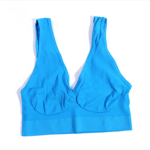 Soutien-gorge de sport sans couture personnalisé pour femme, haute qualité, respirant, confortable, séchage rapide, en nylon et élasthanne, vente en gros, vêtements de fitness à prix abordable - Product Image 6