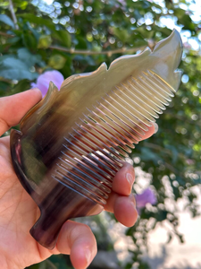 Natural Horn Hair Comb <b>Random</b> Color Massage Beard Multi Purpose Combs - Product Image 5
