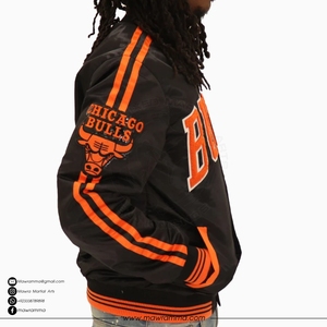 Premium Custom Unisex Satin Bomber <b>Jacket</b> Team <b>Jackets</b> Embroidered Patchwork <b>Camo</b> Embossed Winter Streetwear Coat - Product Image 4