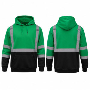 Ropa de seguridad profesional OEM al por mayor, sudadera con capucha reflectante para hombre, en oferta, chaquetas de seguridad de alta visibilidad para el trabajo. - Product Image 1