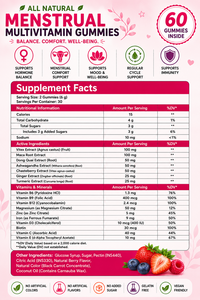 Gomitas Mensuales para Mujeres con Vitamina B6, B12, Zinc y Ácido Fólico, Producto de Gomitas Masticables con Sabor a Frutas y Empaque con Etiqueta Personalizada - Product Image 6